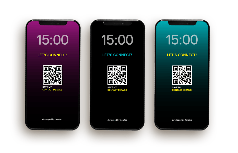 Digital VCard developed by iteratec